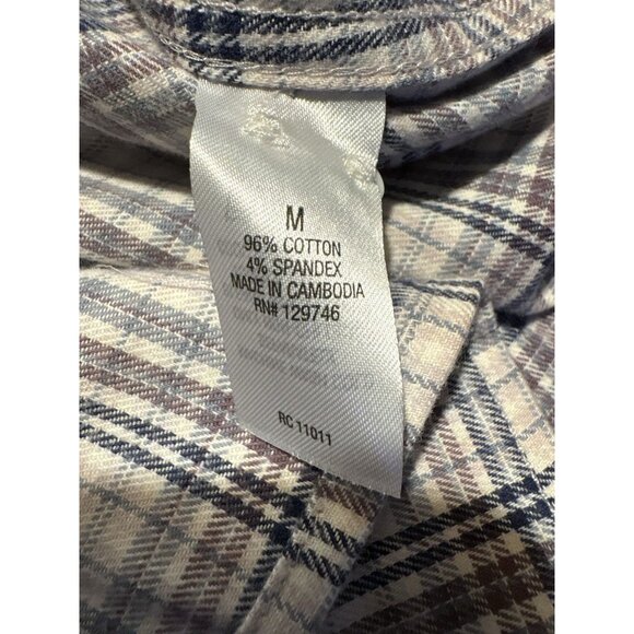 RIDGECUT Toughwear Plaid Flannel Button-Up Shirt Blue Purple Gorpcore Medium - Picture 8 of 8